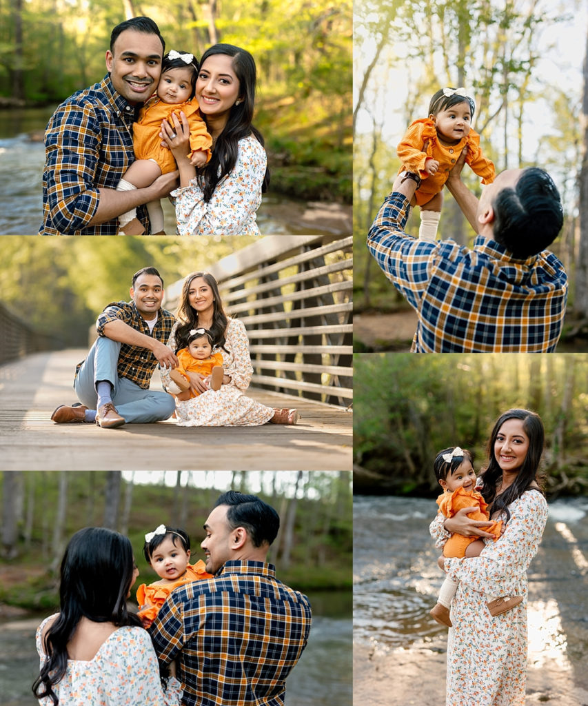 Family photoshoot at the Cahaba River in Trussville