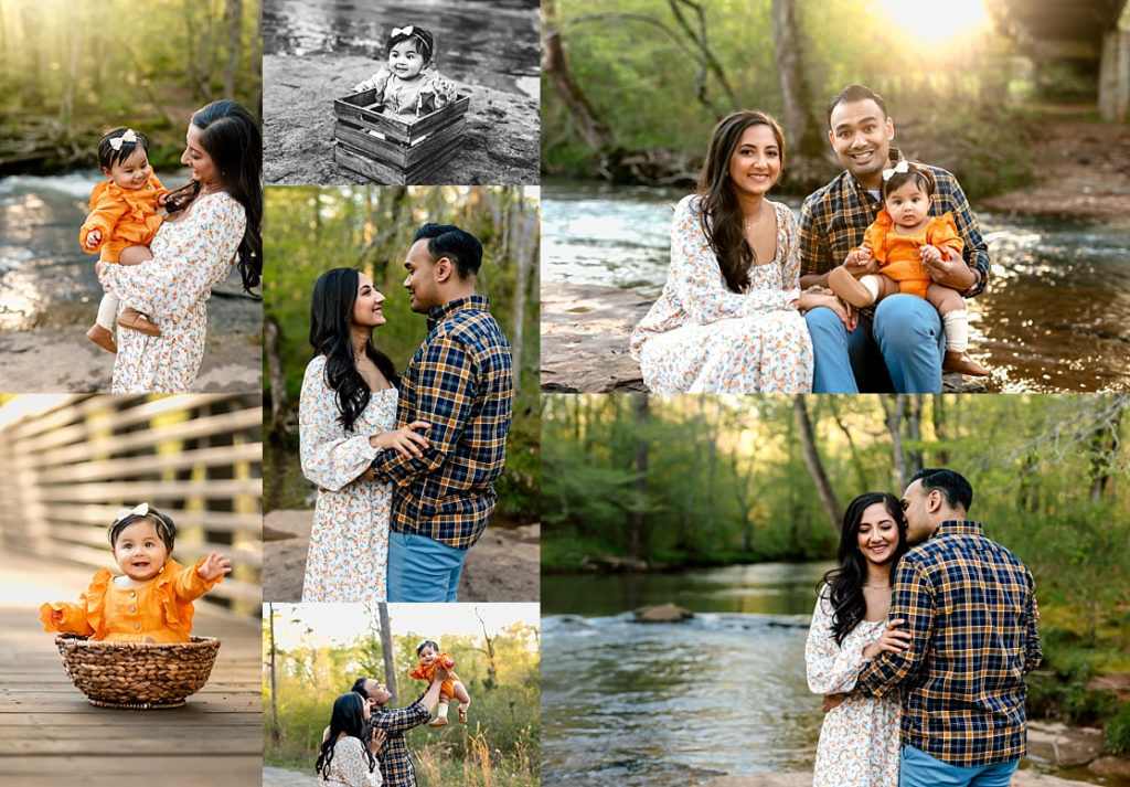The Cahaba River offered a gorgeous backdrop for the Alam family photo session in April. 
