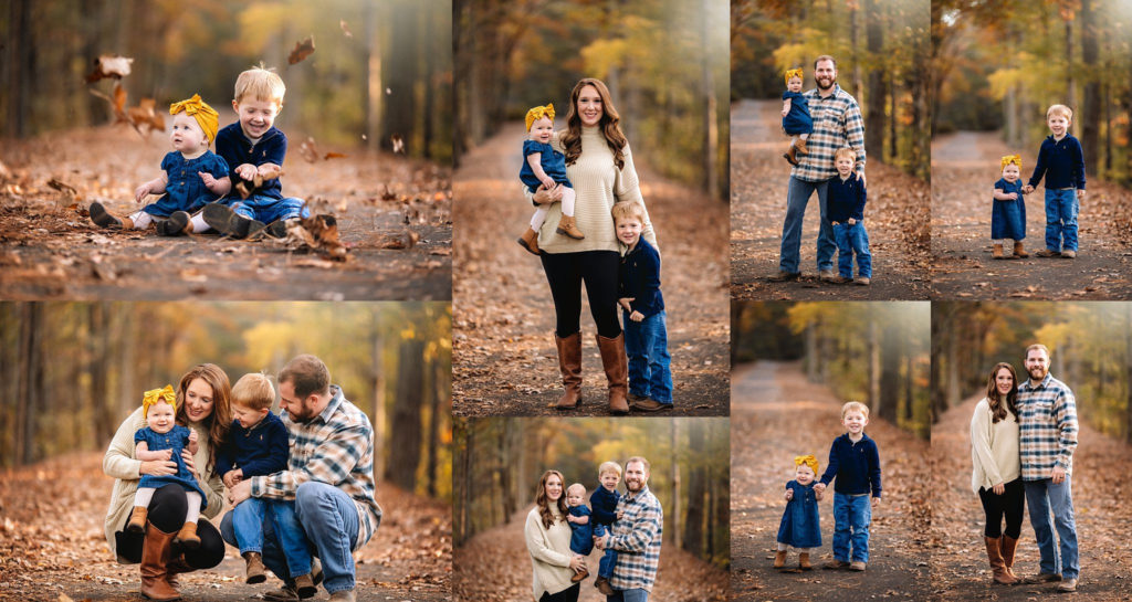 A Fall family photo session is the nothing short of perfection! The weather is crisp, allowing for comfort, while and colors are painted perfectly on the trees. 
